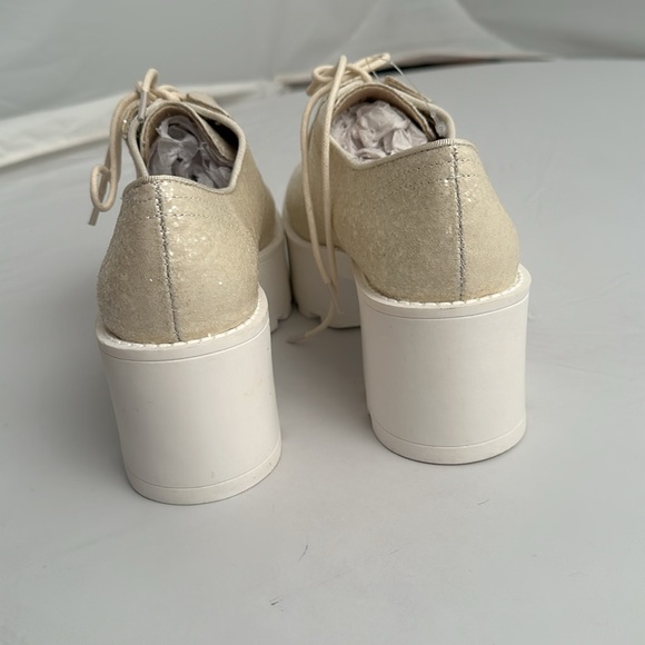 Cheap Monday Tractor iridescent glitter platform shoes - Picture 3 of 9